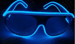 2286171 светодиодные очки-голос; цвет ТЁМНО-СИНИЙ; материал РР