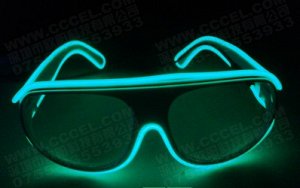 2286164 светодиодные очки; цвет СИНЕ-ЗЕЛЁНЫЙ; материал РР