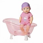 Игрушка my first Baby Annabell Кукла твердотелая с ванночкой, 30 см, дисплей