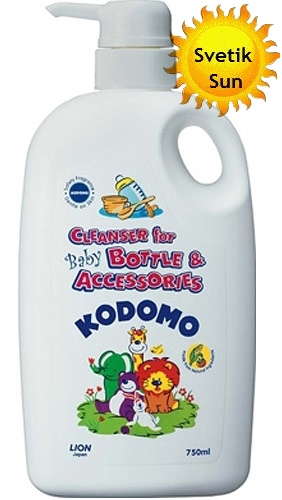 LION "Кодомо" Жидкость для мытья бутылок и сосок (0+) 750мл