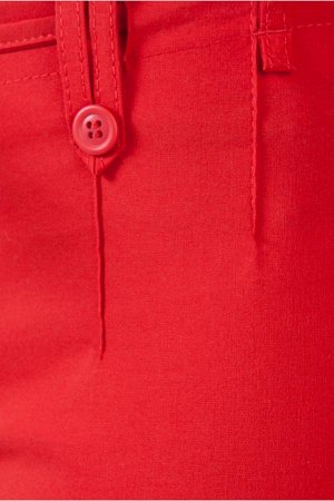 шорты Красный. 29% полиэстр, 20% вискоза, 6% спандекс, 45% хлопок