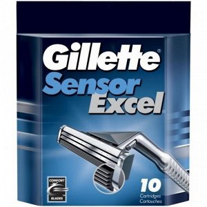 Gillette сменные кассеты Sensor Excel, 10шт