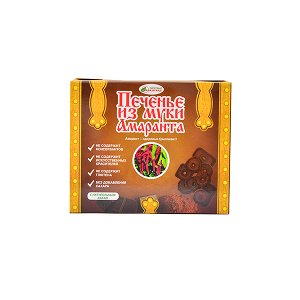 Печенье "Шоколадное" б/сахара из муки амаранта  без глютена160гр  к/к / 14/6мес