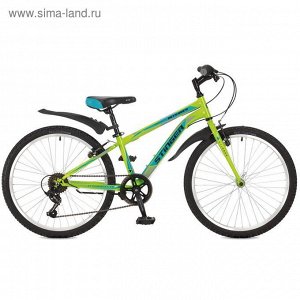 Велосипед 24" Stinger Defender, 2017, цвет зелёный, размер 14"