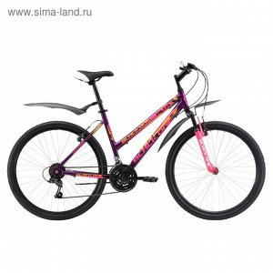 Велосипед 26" Black One Alta Alloy, 2017, цвет фиолетово-розовый, размер 16''