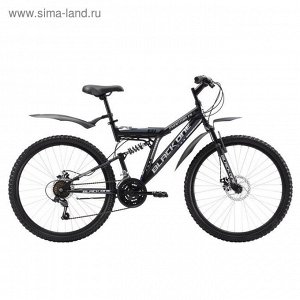 Велосипед 26" Black One Phantom FS D, 2017, цвет черно-серый, размер 18"   2099754