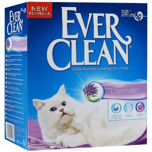 Ever Clean Lavender наполнитель бентонит лаванда 6 кг 6 л