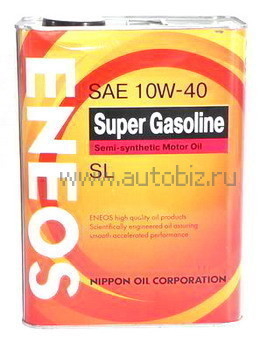 36764 Eneos Gasoline SUPER /Semi-synthetic/ SL 10w40 4л (1/6), Ens-1278