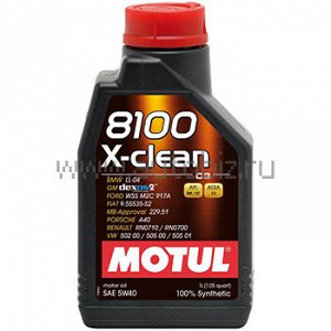 32295 MOTUL 8100 X-clean 5W40 SN/CF 1л (универсальное 100% синт.) (1/12), 102786