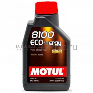 49839 MOTUL 8100 Eco-nergy 5W30 SL/CF 1л (универсальное 100% синт.) (1/12), 102782