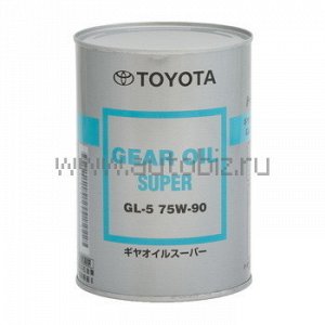 39500 Масло "Orig.Japan" Toyota трансм. для Мех.кор. Gear Oil Super 75w90 GL-5 1л (1/24), 08885-02106