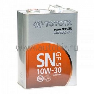 40767 Масло "Orig.Japan" ToyotaMotorOil 10w30 SN/CF 4л (универсальное) (1/6), 08880-10805