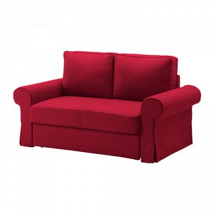 БАККАБРУ Чехол на 2-местный диван-кровать, Нордвалла красный