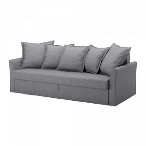 ХОЛЬМСУНД Чехол на 3-местный диван-кровать, Нордвалла классический серый