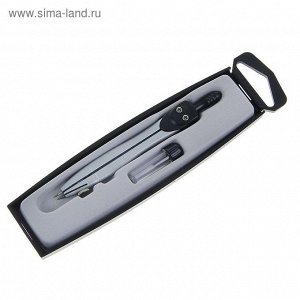 Циркуль металлический в пластиковом пенале с запасными грифелями CALLIGRATA 1269073