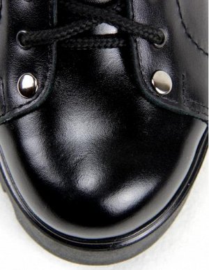 Ботинки натуральная кожа черный