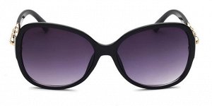 Солнцезащитные очки черные с косичкой на дужке