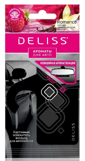 Deliss DELISS Romance Картонный освежитель воздуха д/автомобиля