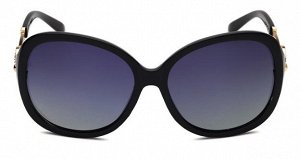 Солнцезащитные очки черные с завитушками на дужках