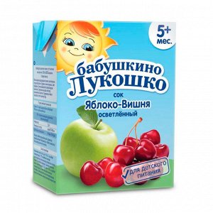 Сок Б.лукошко 200г яблочно-вишневый осв. тетр 1х18