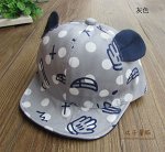 кепка мишка серая