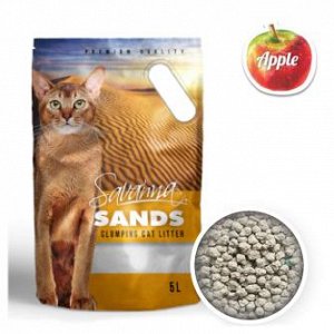 SAVANNA SANDS 10л яблоко наполнитель д/кош комкующийся 7,6кг (1/2)