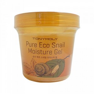 Tony Moly Универсальный улиточный увлажняющий гель для лица и тела "Pure Eco Snail Moisture Gel".  Содержит 90% экстракта улитки и экстракт мандарина. Интенсивно увлажняет, обеспечивает коже мягкость 