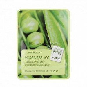 Tony Moly Pureness 100 Placenta Mask Sheet  Маска для лица антивозрастная Плацента  Тканевая маска для лица с фито-плацентарным экстрактом соевых бобов. Интенсивно восстанавливает поврежденную кожу, а