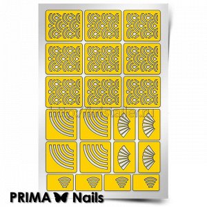 Трафарет для дизайна ногтей PRIMA Nails