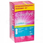 CAREFREE Ежеднев.Салфетки Cotton Экстракт хлопка ароматизиров. 34//