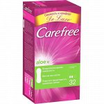 CAREFREE Ежеднев.Салфетки дышащие с Алое 32 шт
