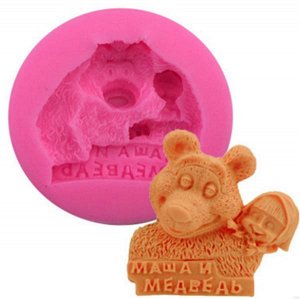 Форма для декорирования выпечки, Маша и медведь
