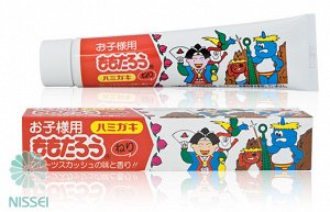 "Fudo Kagaku" "Момотаро" Зубная паста для защиты от кариеса и зубного камня отбеливающая с ароматом фруктов 80г 1/36