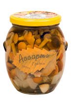 Грибы ЛЮБИМЫЙ БЕГЕМОТ ассорти грибное ст/б, 450мл, (1х12), (#8) Китай L B (шк-4344)