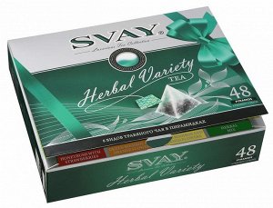 Чай Каждый травяной чай новой коллекции SVAY Herbal Variety богат витаминами и, благодаря высокому содержанию антиоксидантов, оказывает благоприятное влияние на иммунитет. Ощущение гармонии и легкости