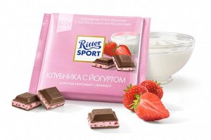 Шоколад Ritter Sport молочный с клуб в йогурт