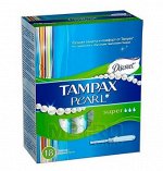 TAMPAX Discreet Pearl Тампоны женские гигиенические с аппликатором Super Duo18шт