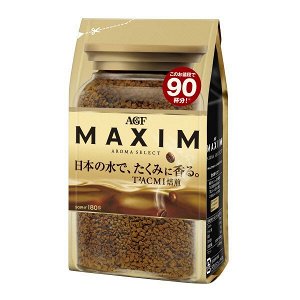 Кофе растворимый сублимированный, крепкий AGF "Maxim" Aroma Select 180гр