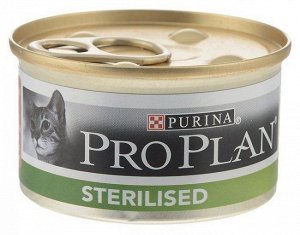 Pro Plan конс 85гр д/кош Sterilised Лосось (1/24)