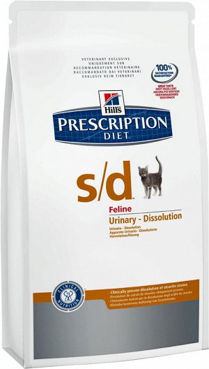 Hill's PD Feline s/d д/кош растворение струвитов 5кг