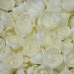 Вафельные Розы малые белые, 10 шт.    ( Италия )