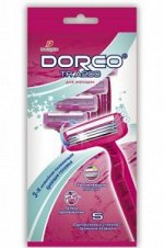 DORCO TRA200 women, однораз. ст. 4 шт., плав. головка с 3 лезвиями и увл. Полосой