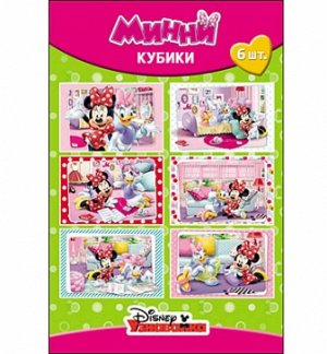 Проф-пресс Кубики 6 Disney МИННИ МАУС-1 арт.К06-1492