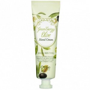 Питательный крем для рук с оливой Ottie Green Energy Olive Hand Cream, 50ml