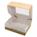 Коробка крафт с окном 10*8*3 см