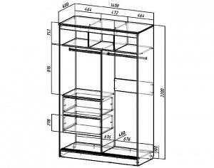 Шкаф-купе(1400)