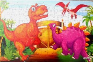 Картонные пазлы "Динозавры 2"