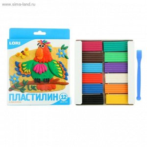 Пластилин 12 цветов 240 г "Классика"