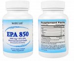 Madre Labs EPA 850 сверхконцентрированный рыбий жир класса премиум