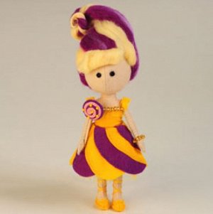 Кукла Перловка Набор для создания кукол из фетра Карамелька